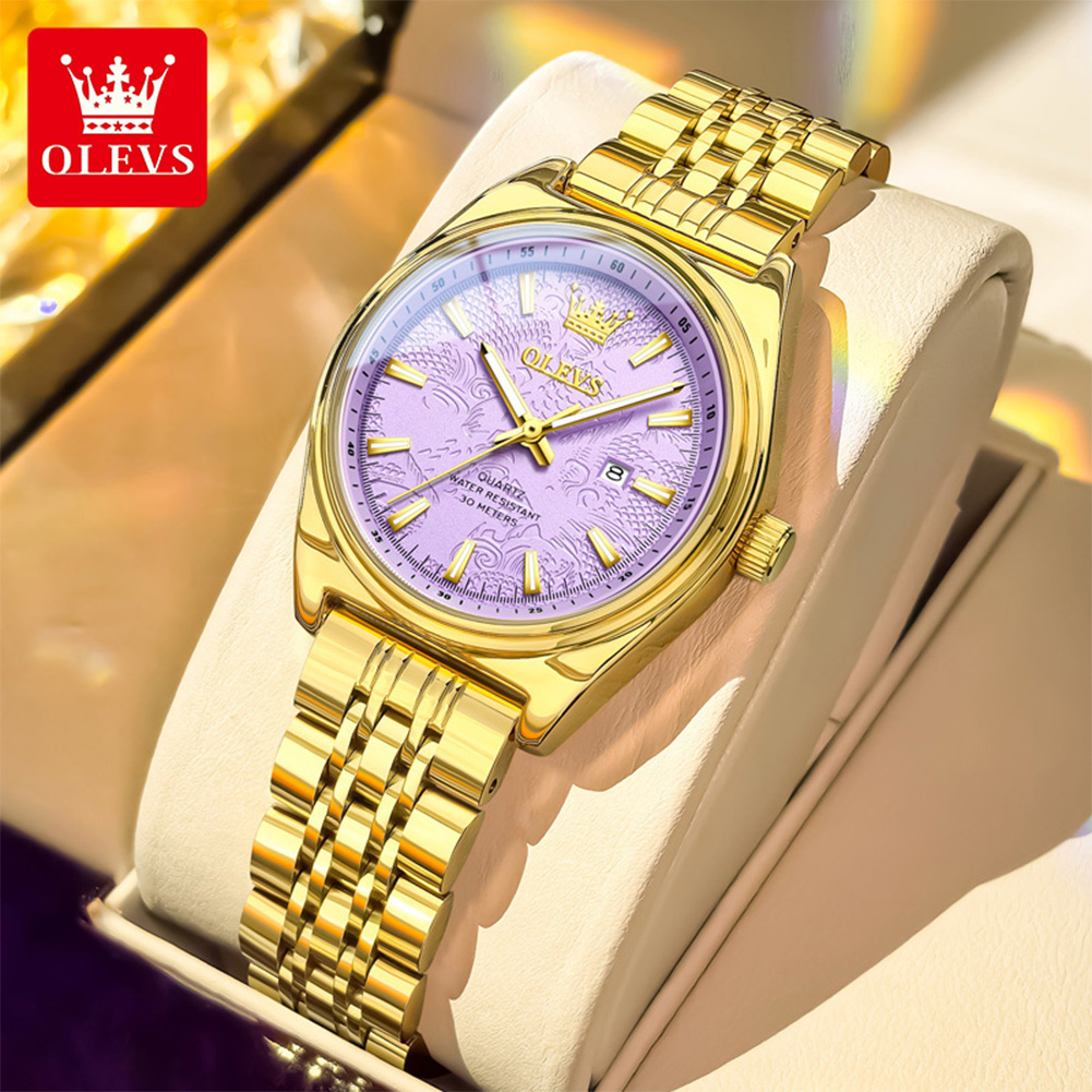 Luxury Watch Index - OLEVS Brand Luxury Gold Watch For