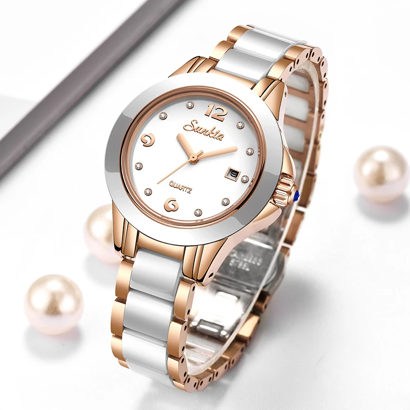 Luxury Watch Ladies - Sunkta Fashion Casual Quartz Woman Watch