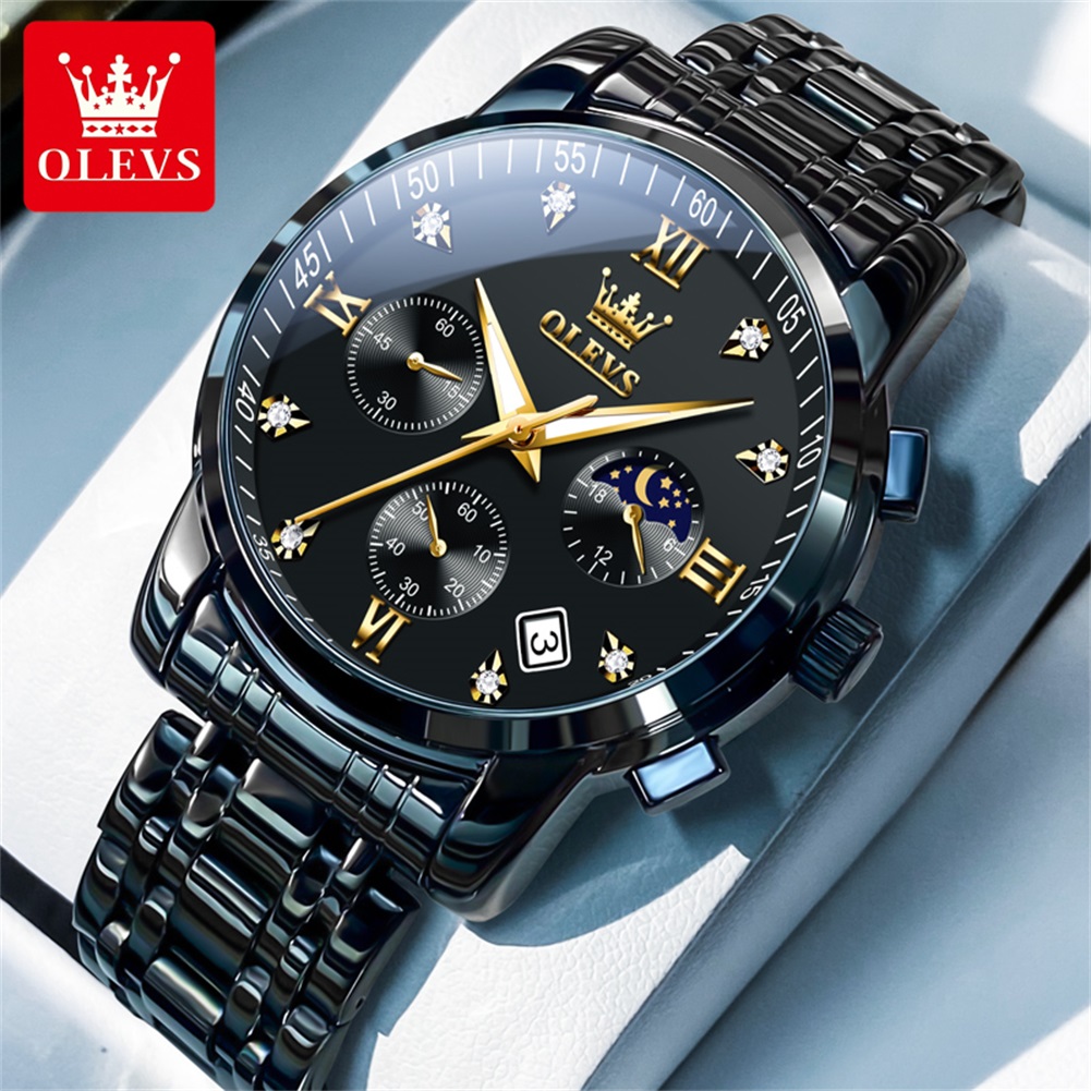 Luxury Watch Index - OLEVS Popular men's watches stainless steel