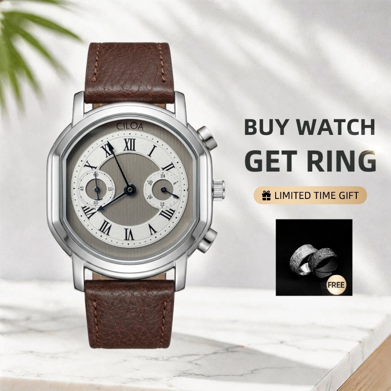 CILOA Retro Silver Watch Men's - Luxury Watch Trends 2025 recension och pris