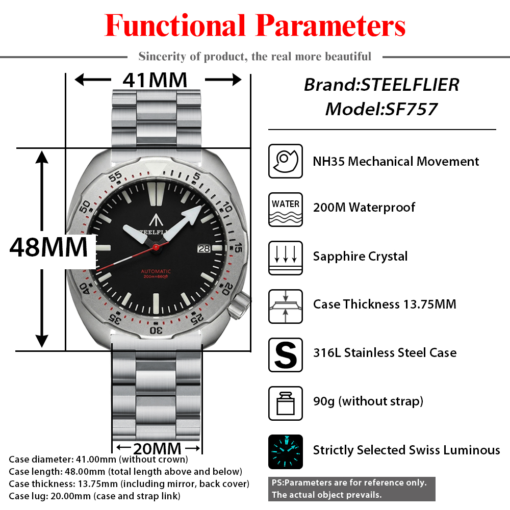 2026 New STEELFLIER SF757 Dive - Luxury Watch Second Hand recension och pris