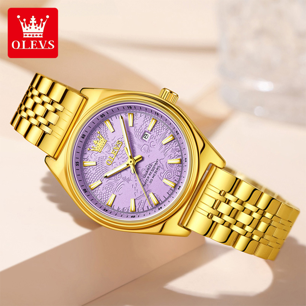 OLEVS Brand Luxury Gold Watch  - Luxury Watch Index recension och pris