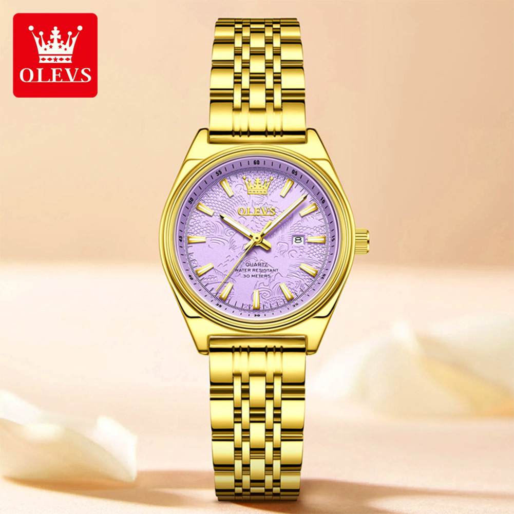 OLEVS Brand Luxury Gold Watch  - Luxury Watch Index recension och pris