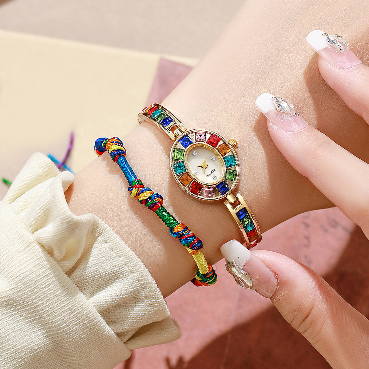 2PCS/Set Luxury Rhinestone Wom - Luxury Watch Ladies recension och pris