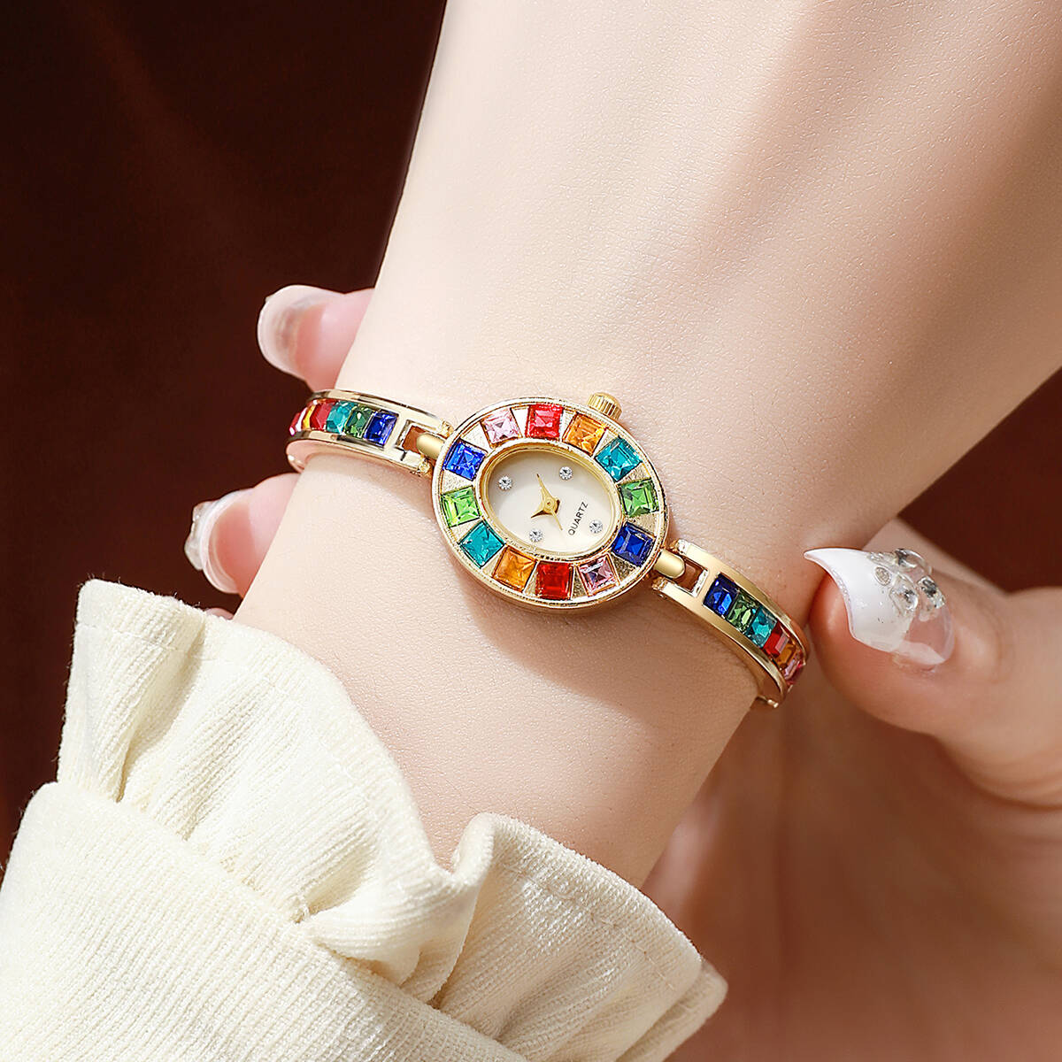 2PCS/Set Luxury Rhinestone Wom - Luxury Watch Ladies recension och pris