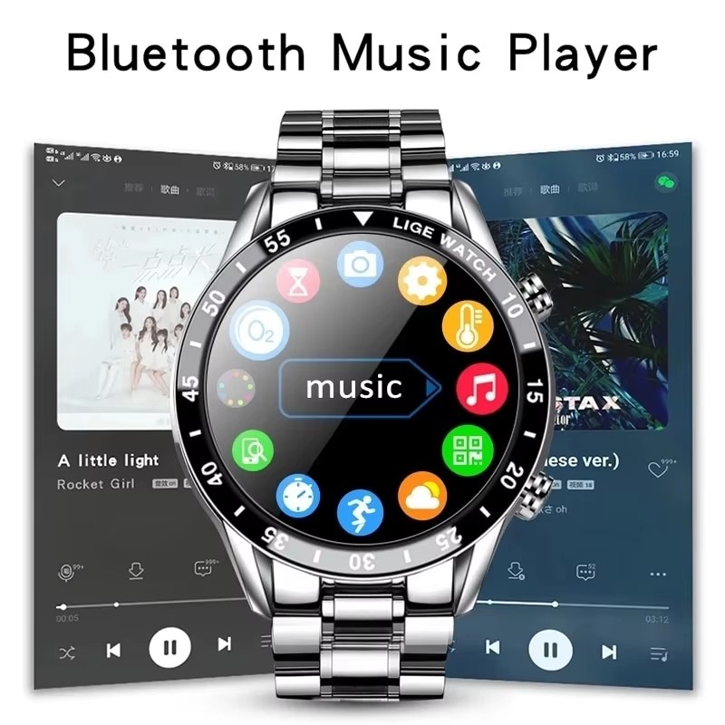 LIGE New Bluetooth Call Smart  - Luxury Watch German recension och pris