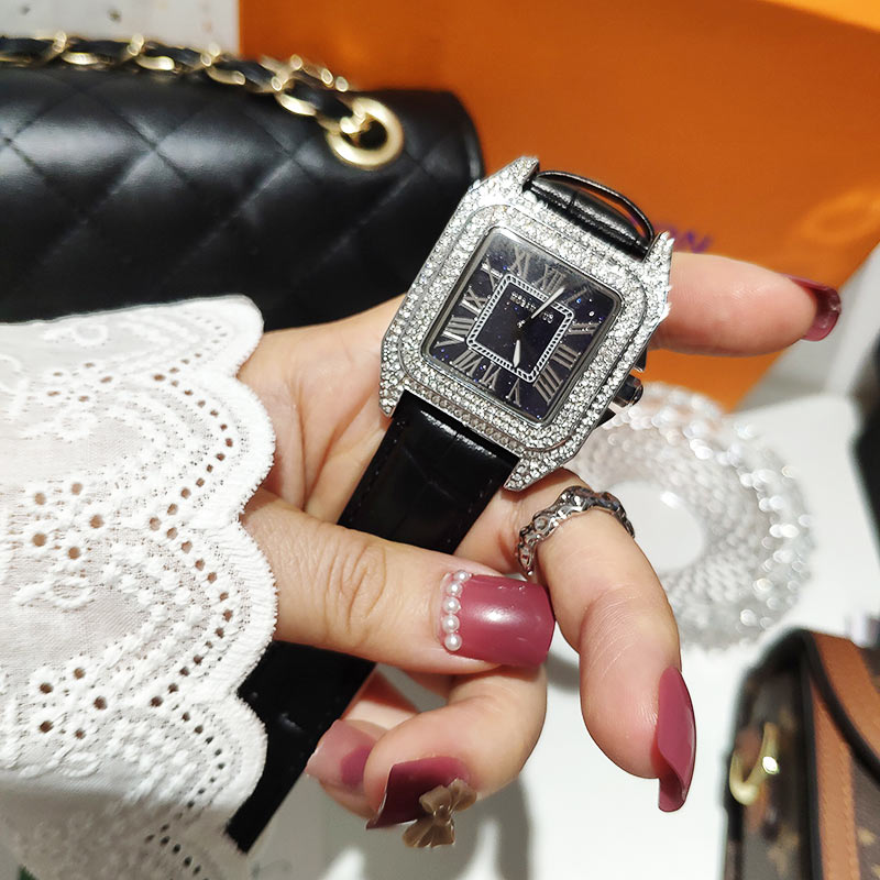 Square Crystal Women Watches Q - Luxury Watch Index recension och pris