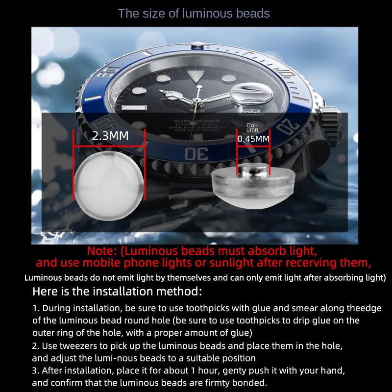 2.3x0.45mm Luminous pip For Se - Luxury Watch Online recension och pris