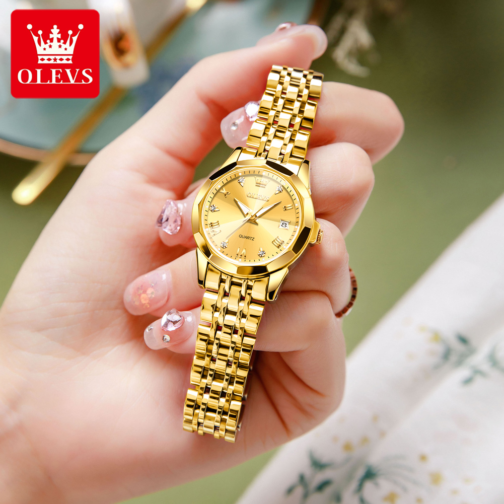 OLEVS Fashion Golden Watch for - Luxury Watch Ladies recension och pris