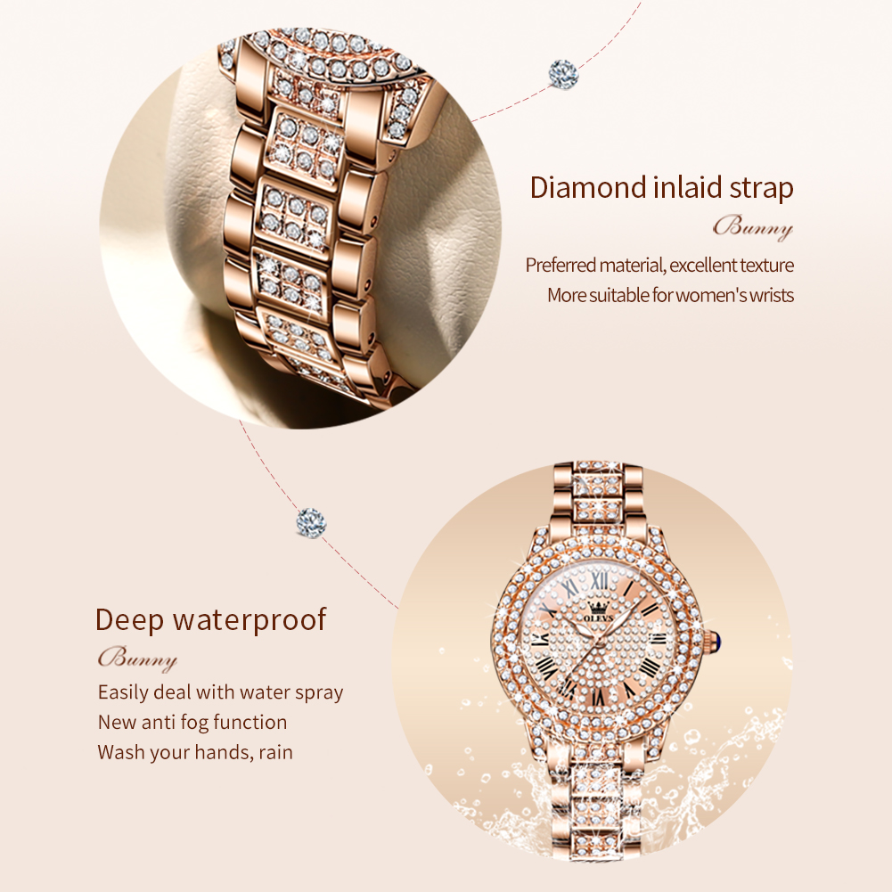 OLEVS 9943 Luxury All Diamond  - Luxury Watch Ladies recension och pris